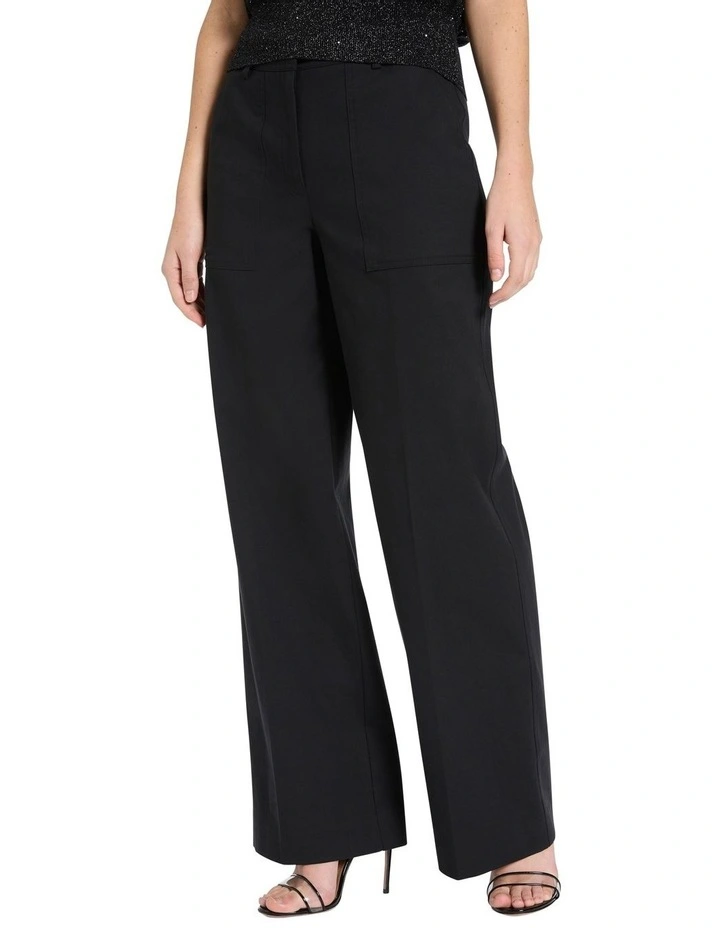 Reese Wide Leg Pant in Black