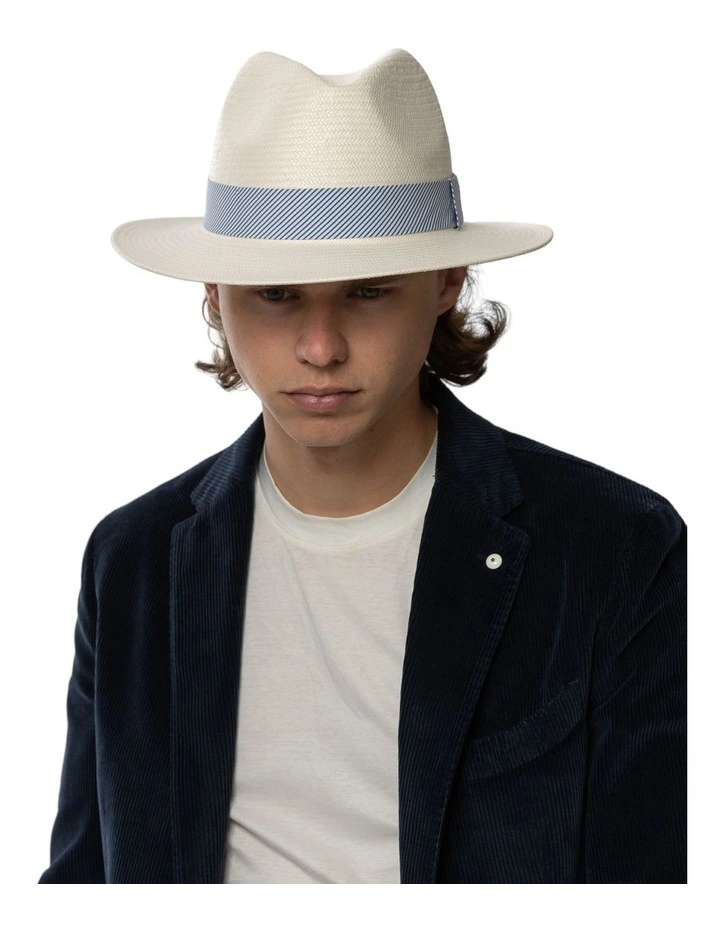 Portofino Fedora in White