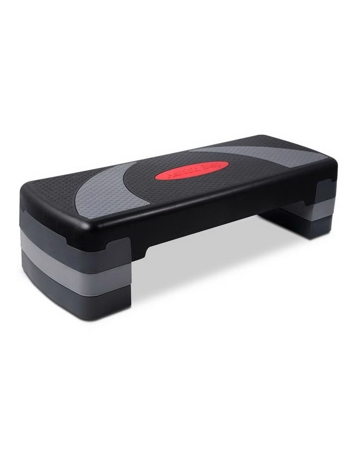 Exercise Home Gym Fitness Block Riser Bench Aerobic Step in Black