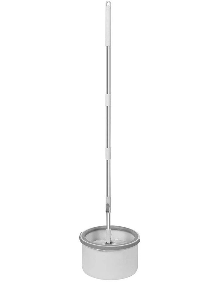 Spin Mop and Bucket Set in White/Grey