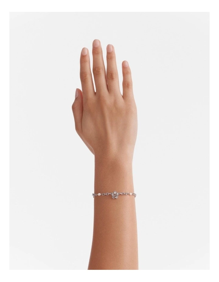 Fleur Toggle Bracelet in Silver