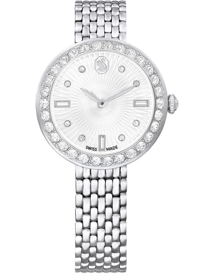 Certa Swiss Made Metal Bracelet Tone Watch in Silver