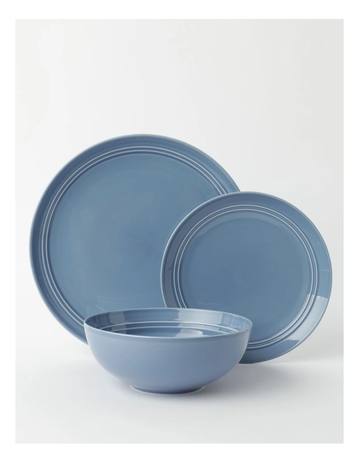 Avenue 12pc Dinner Set Dusk Blue