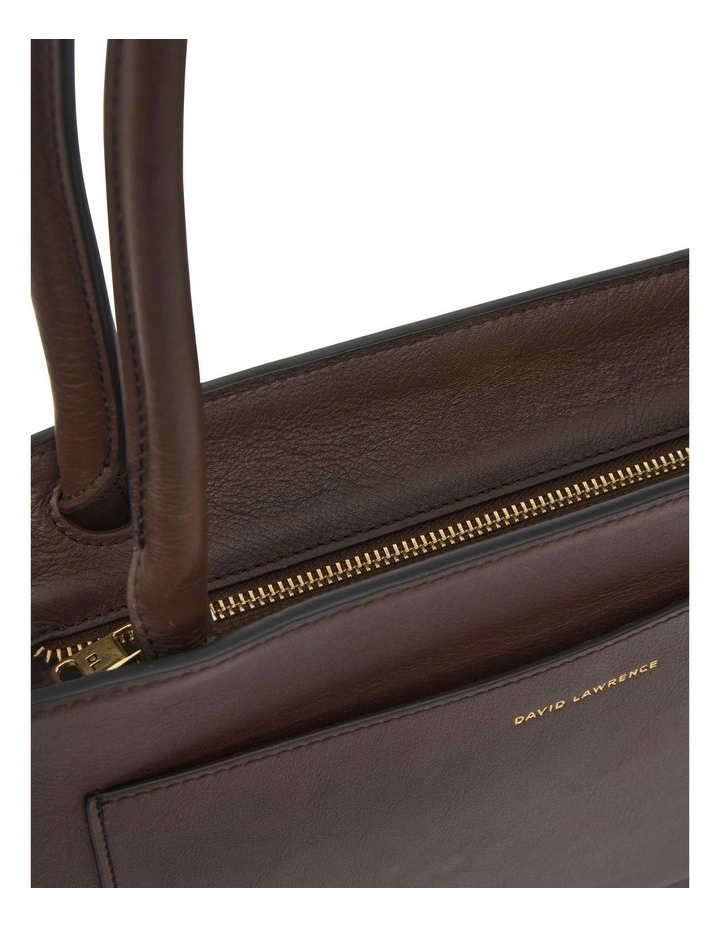 Kiko Leather Tote Bag in Fudge