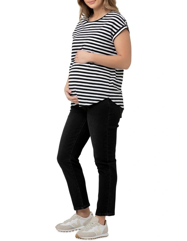 Lionel Nursing Tee in Black/White