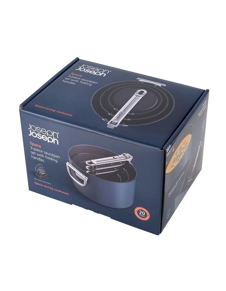 Space Non-stick Saucepan Set 3pc in Multi