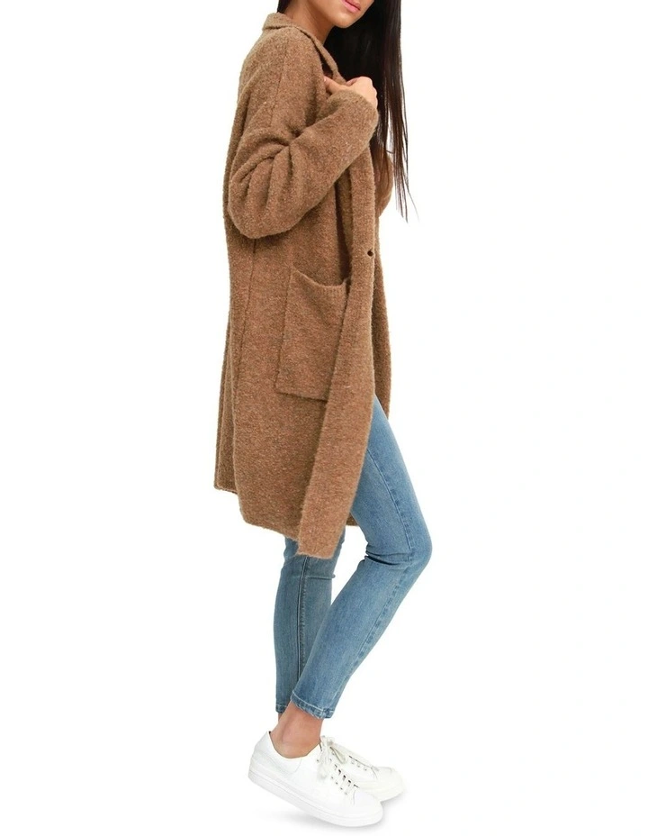 Days Go By Sustainable Blazer Cardigan Brown