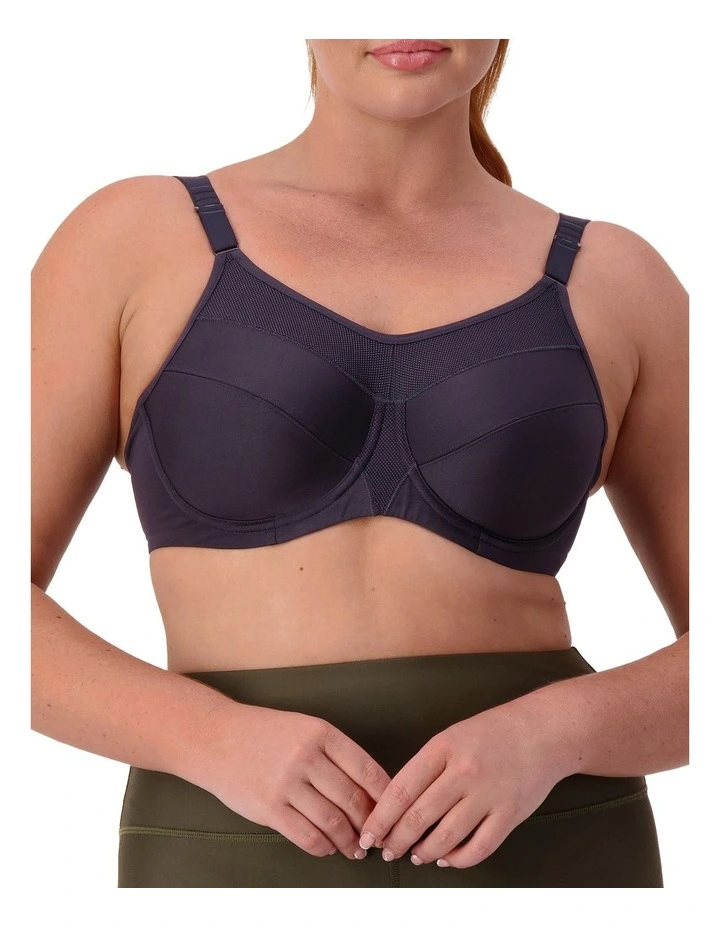 Triaction Ultra Underwire Sports Bra in Blueberry