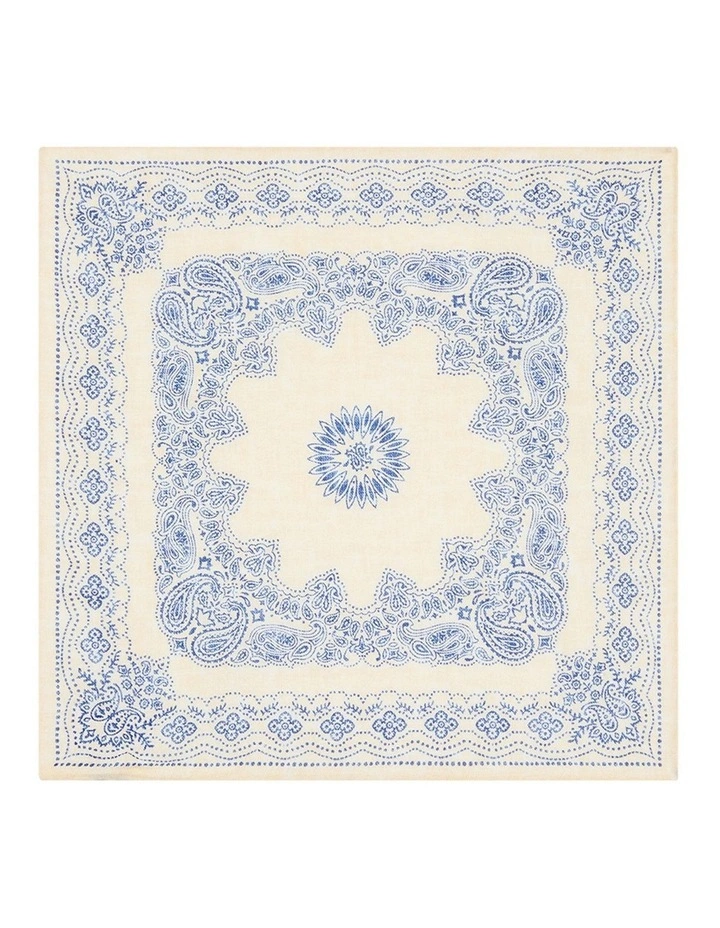 Larsen Pocket Square in White