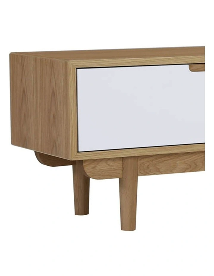 Nakula Entertainment TV Unit 185.5cm in Natural/White
