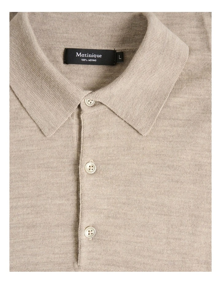Klint Long Sleeve Polo in Cornstalk Melange