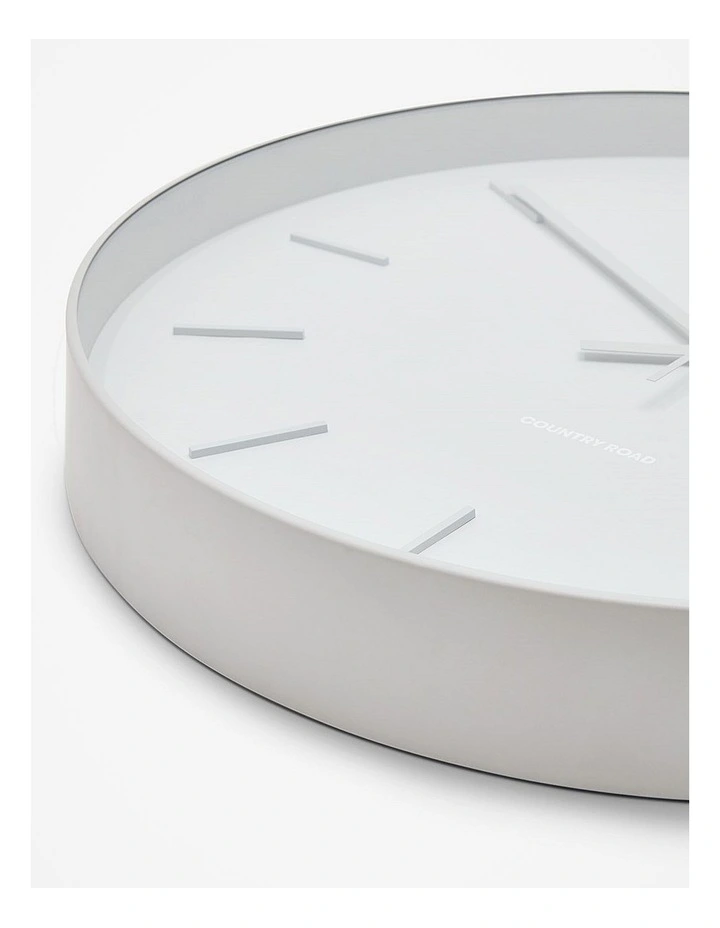 Emma Wall Clock in Pale Grey