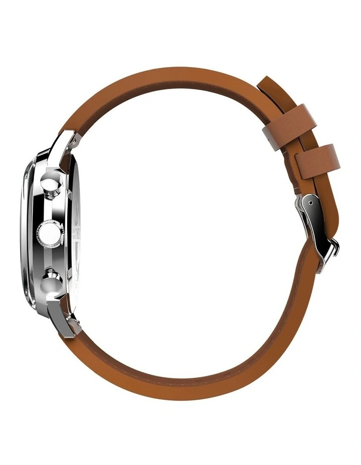 Marlin Chrono Leather Watch in Tan