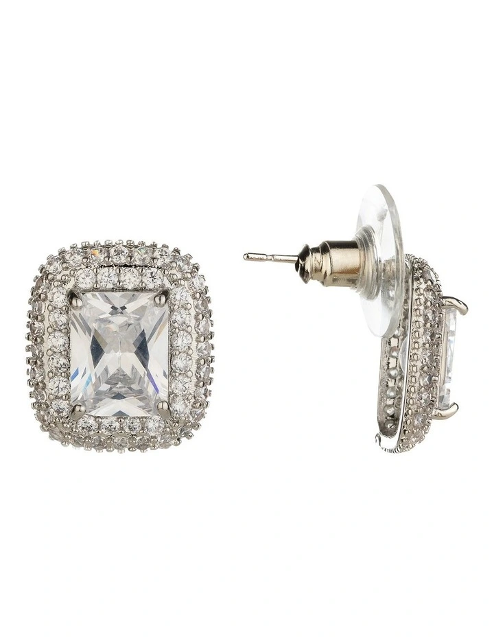 Bridal Earring in Rhodium