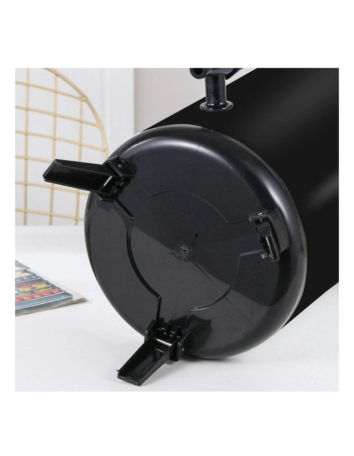 Stainless Steel Milk Tea Beverage Barrel 10L in Black