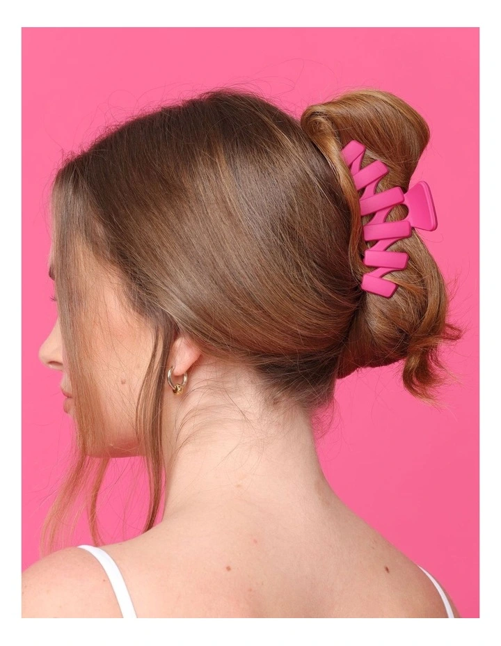 Lexi Hair Claw Set in Pink Fuchsia