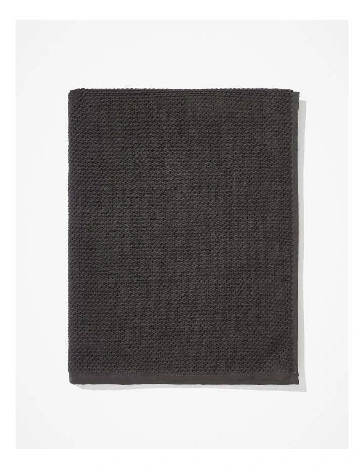 Calo Australian Cotton Bath Mat in Charcoal