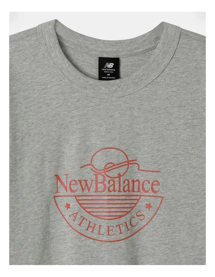 Athletics Archive Graphic Tee in Grey