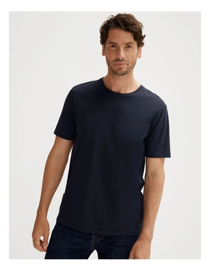Organic Cotton T-shirt in Navy