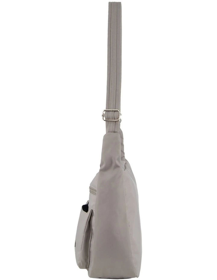 Anti-Theft Cross Body Bag in Taupe
