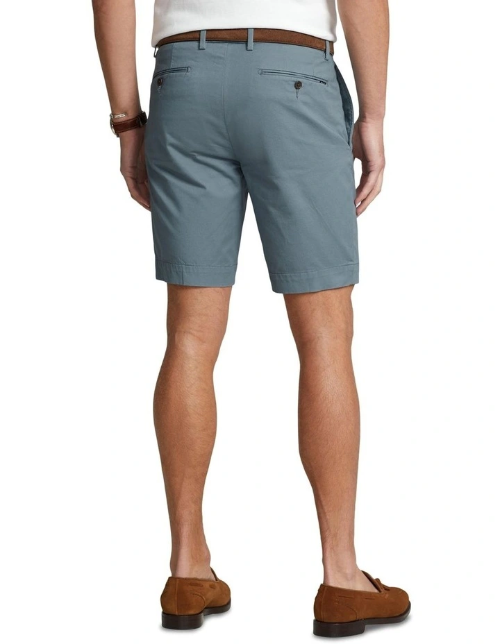 9-Inch Stretch Slim Fit Chino Short in Blue