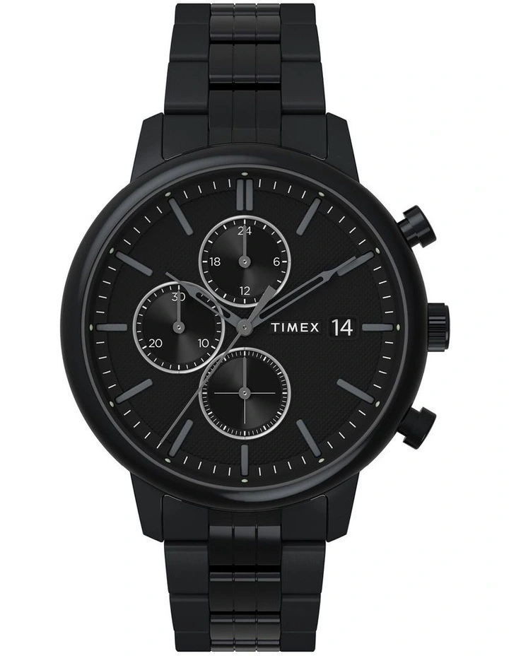 Chicago Chrono Stainless Steel Watch in Black