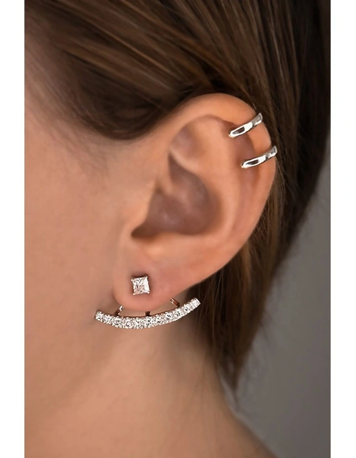 Complete Ear Jacket in Silver