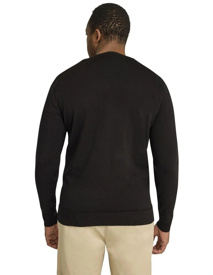 Essential Crew Neck Sweater in Black