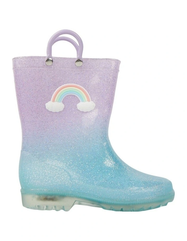 Calli Rainbow Gumboots in Lilac