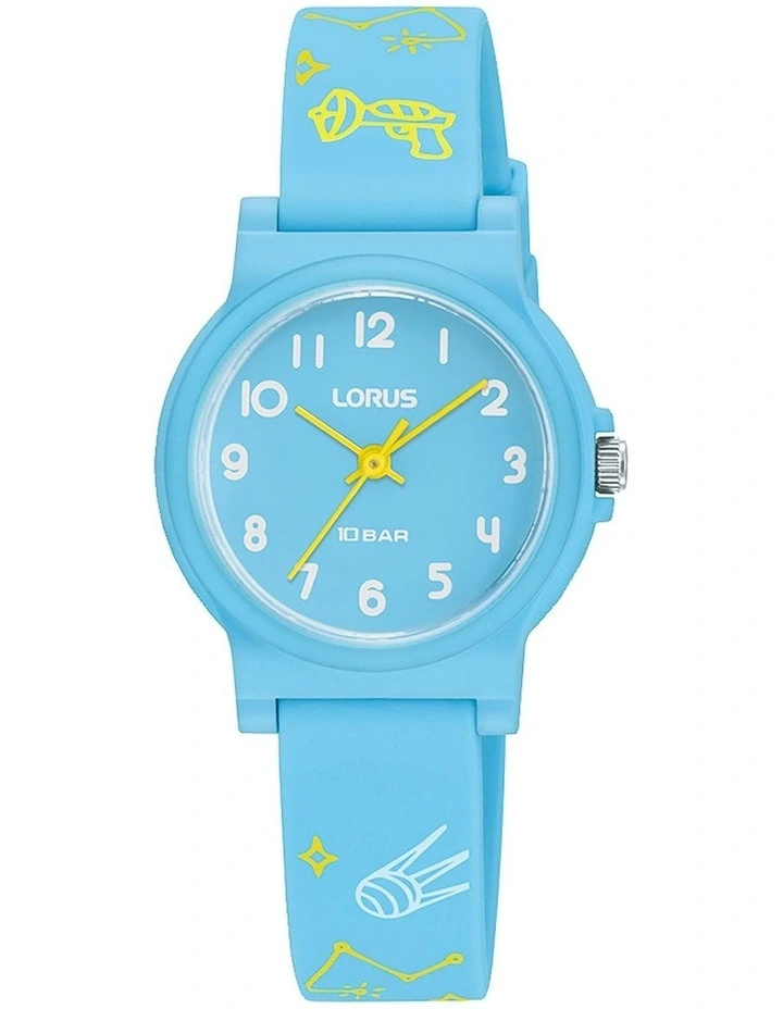 Plastic Case Watch in Blue