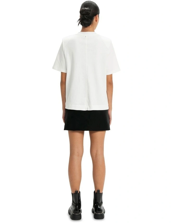 Good Earth Structured Tee in White