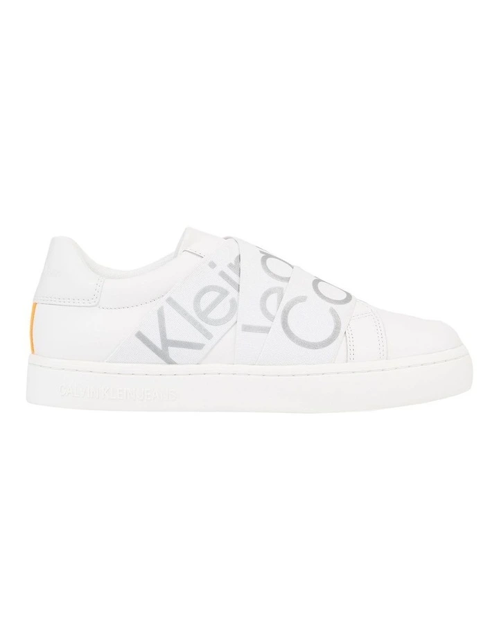 Leather Slip-On Trainers in White