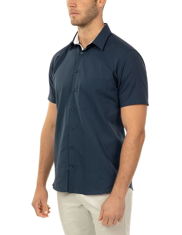 Short Sleeve Navy Merritt Shirt