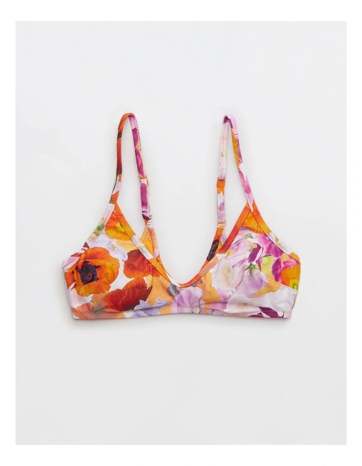 Voop Binding Bikini Top in Simply in Orange