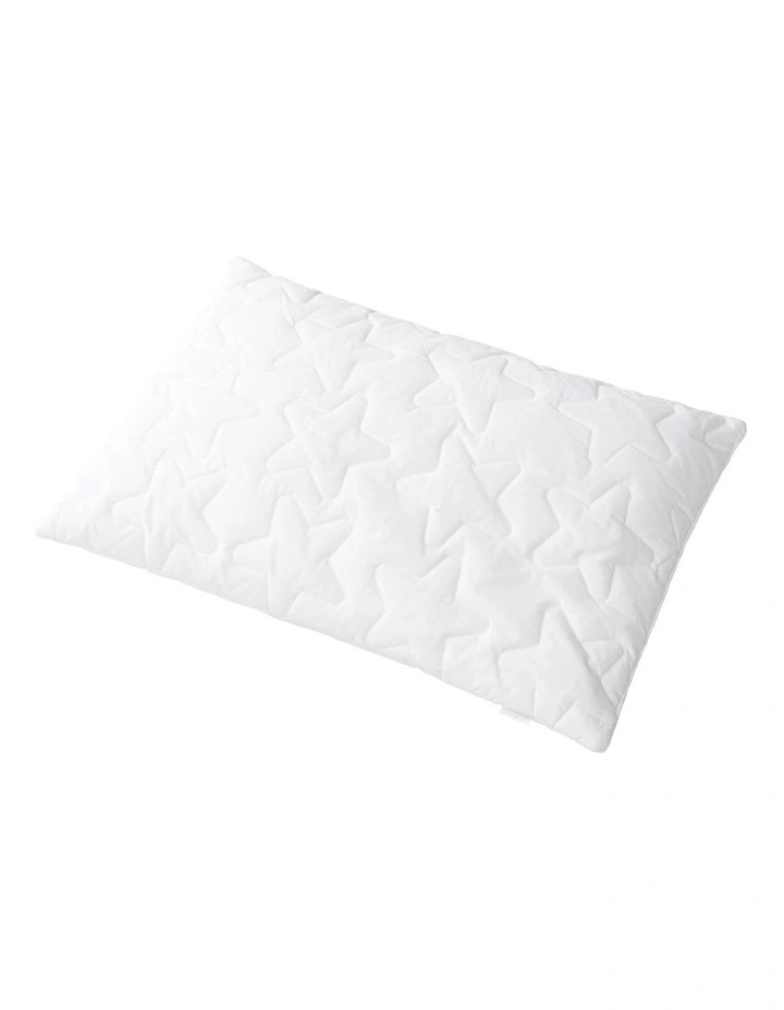 Kids Deluxe Cotton Wool Low Pillow in Snow