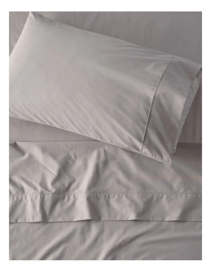 300TC Australian Superfine Cotton Sheet Set in Silver