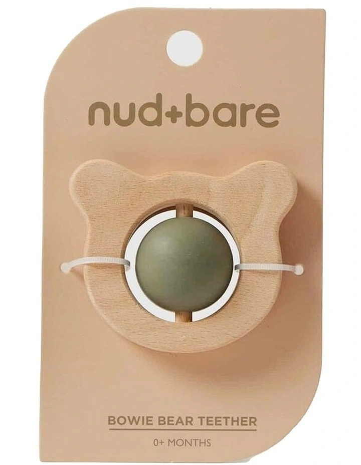 8cm Bowie Bear Baby Teether Toy