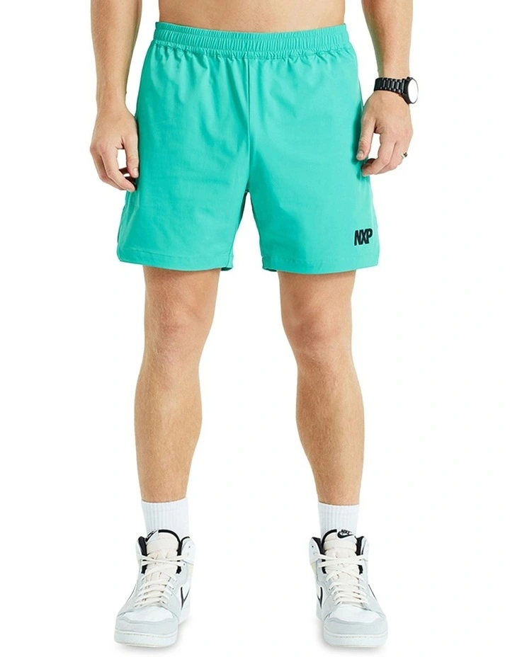 Trigger Elastic Waist Shorts in Mint Green