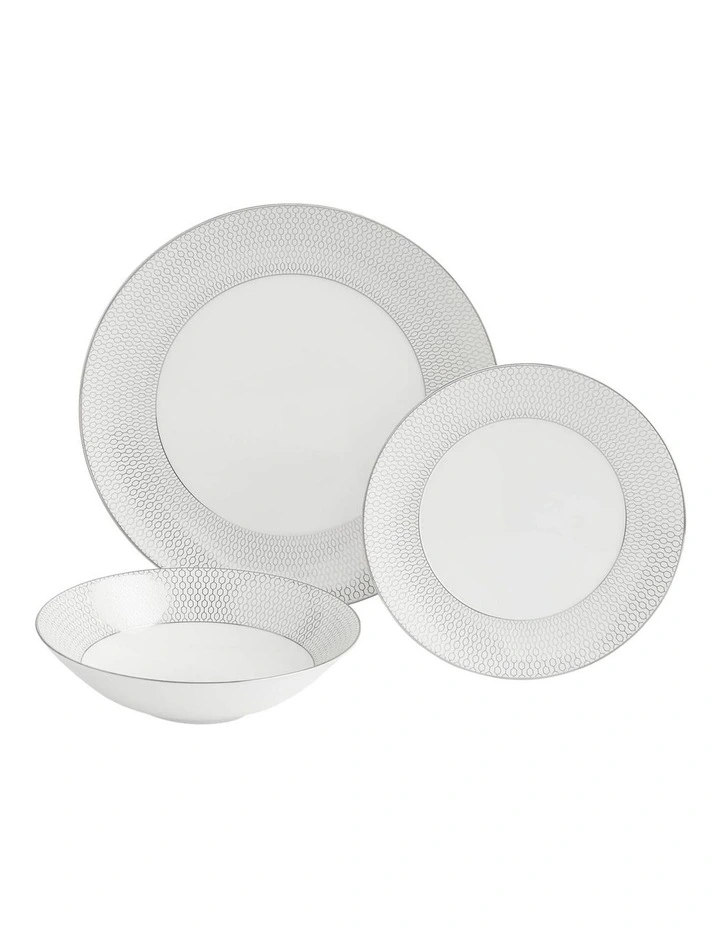 Gio Platinum 12 Piece Set in White