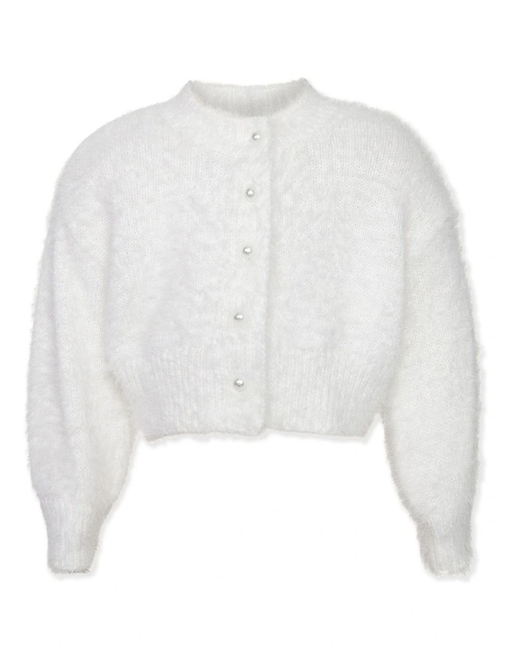 Bell Sleeve Cardigan in Ivory