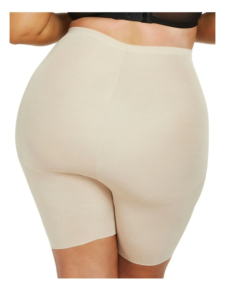 Unbelievable Comfort Plus Size High Waist Thigh Shaper in Warm Beige