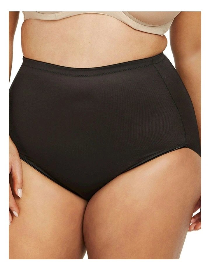 Unbelievable Comfort Plus Size High Waist Shaping Brief in Black
