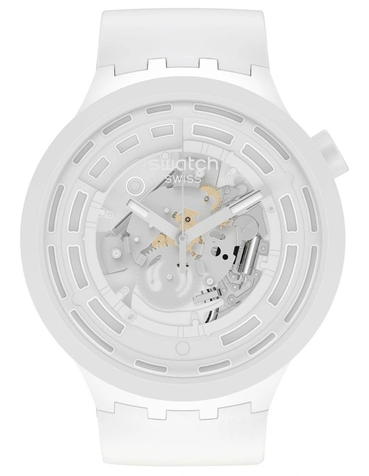 C-White Bioceramic Quartz Watch