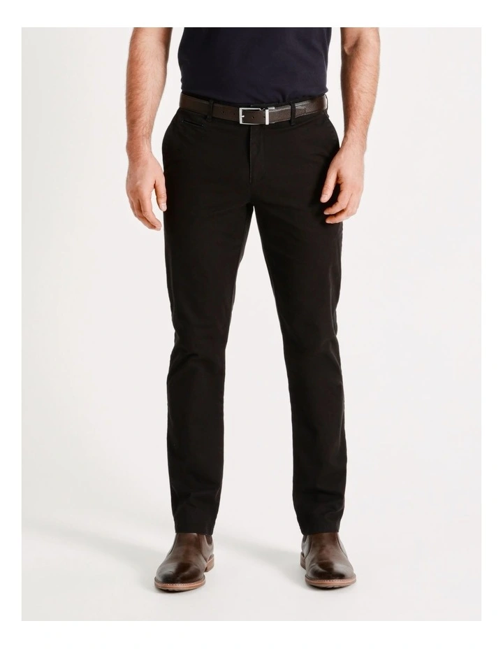 Breckland Stretch Textured Chino Pant in Charcoal