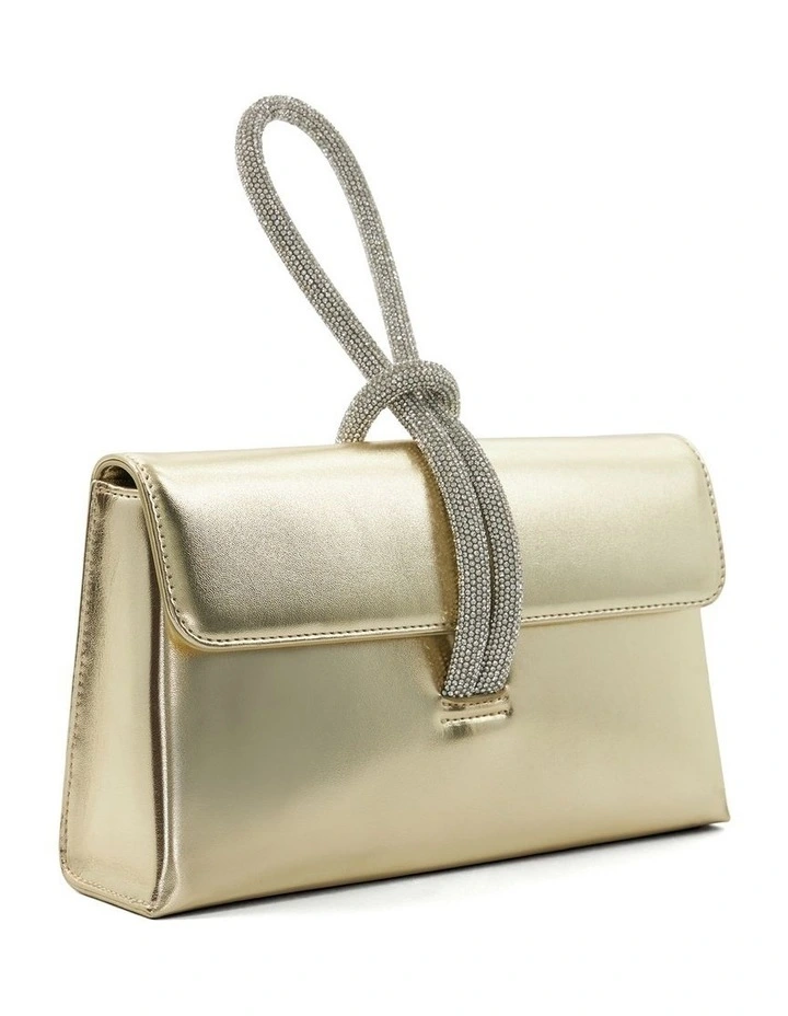Brynie Clutch Bag in Gold