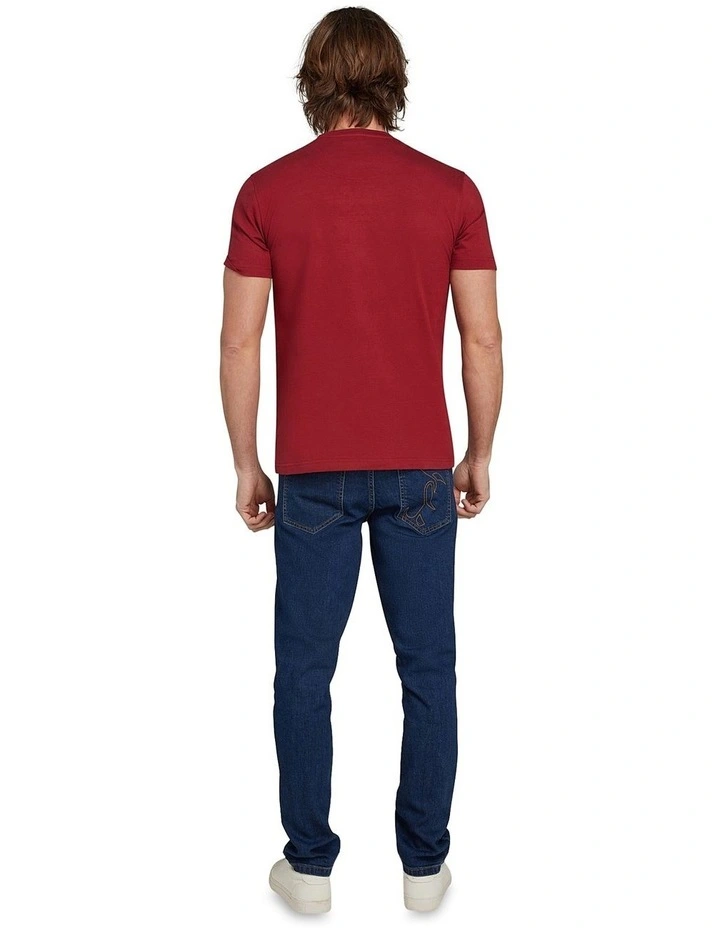 Rugby Dept T-Shirt in Claret