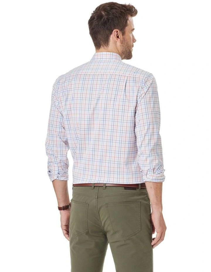 Easy Care Oxford Multi Check Shirt in Multi Check