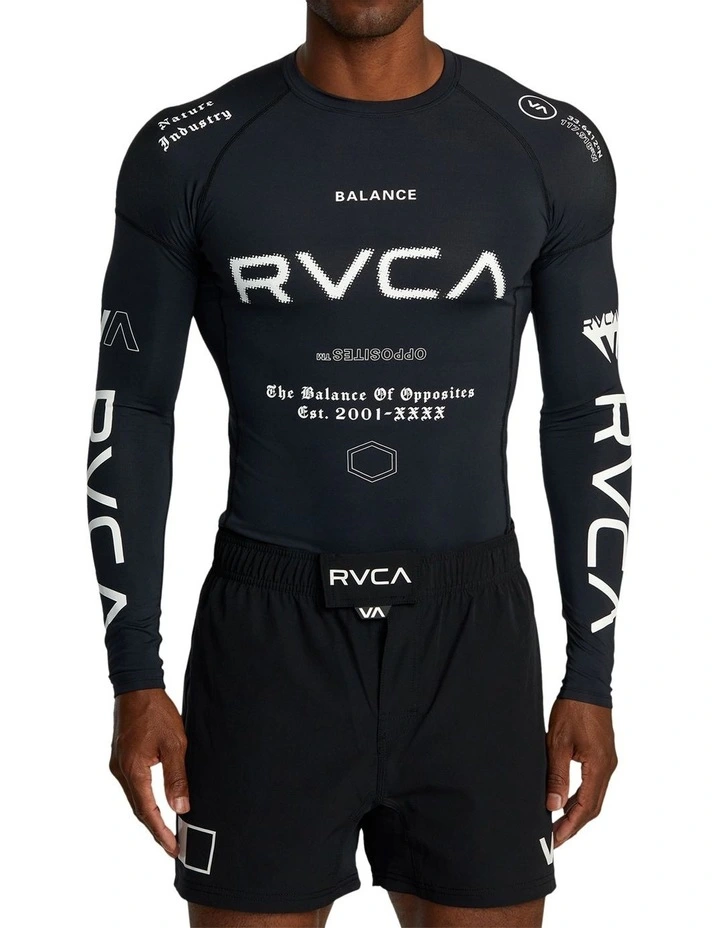 VA Sport Long Sleeve Rashguard in Black