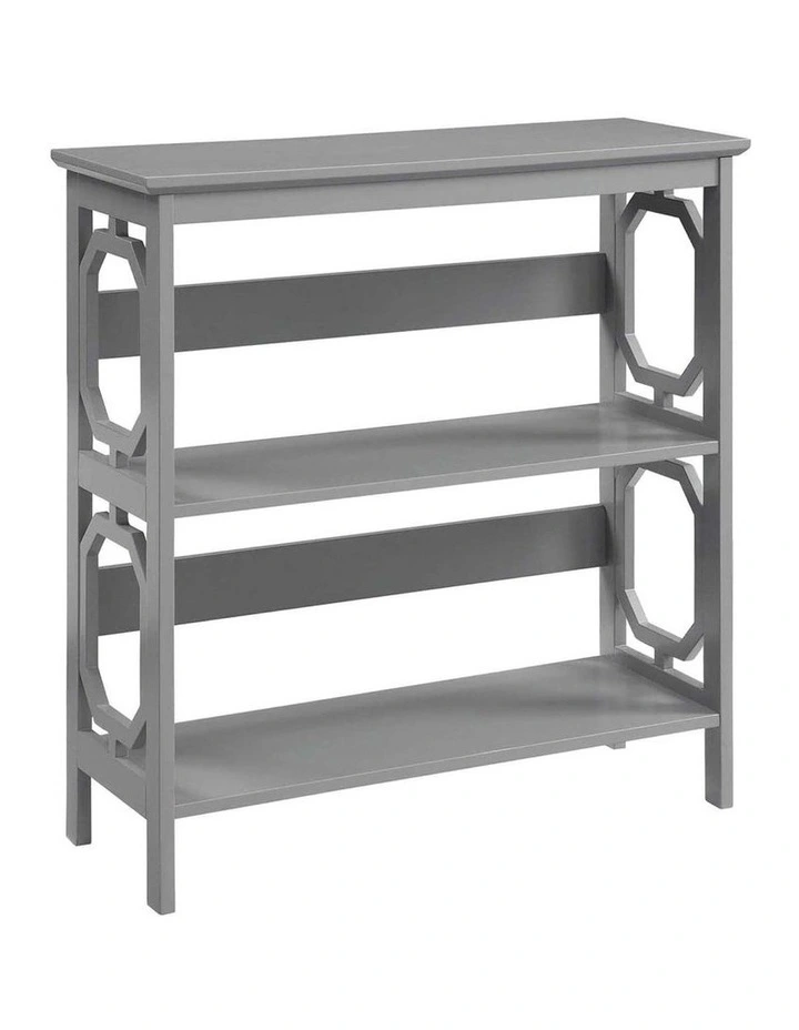 Omega 3 Tier Bookcase in Grey