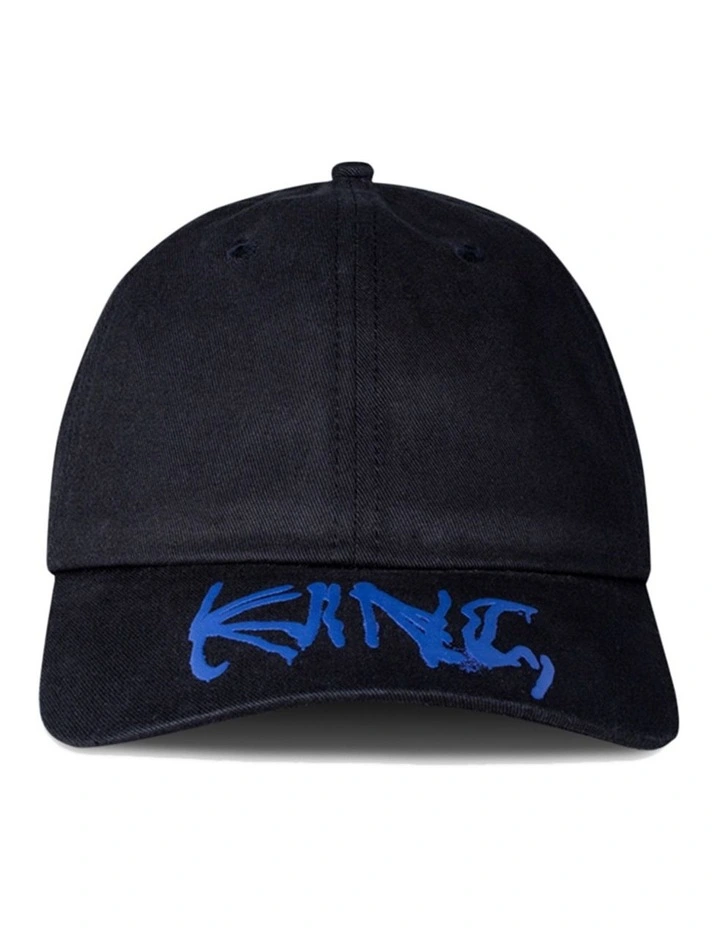 Displaced Baseball Cap in Black